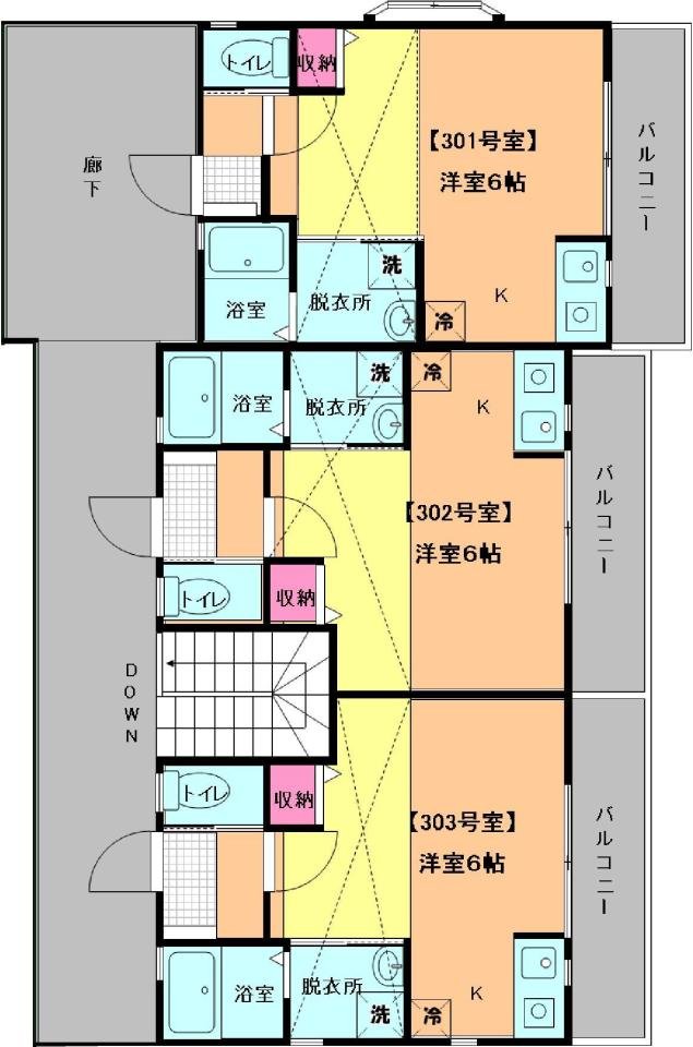 ラディッシュ3階間取